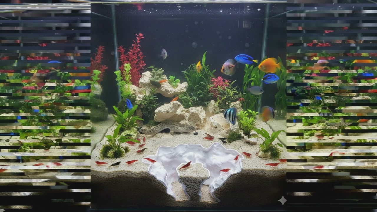 Aquarium Decor Rift | “Rocky Chaos Den” | 3D Printed Double Divider also for Terrarium Kit