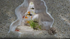 Aquarium Cave Underground Tunnel Hiding Spot - 3D Printed Rock Hide - Modular Fish Tank Decor - "Rift Channel" Model