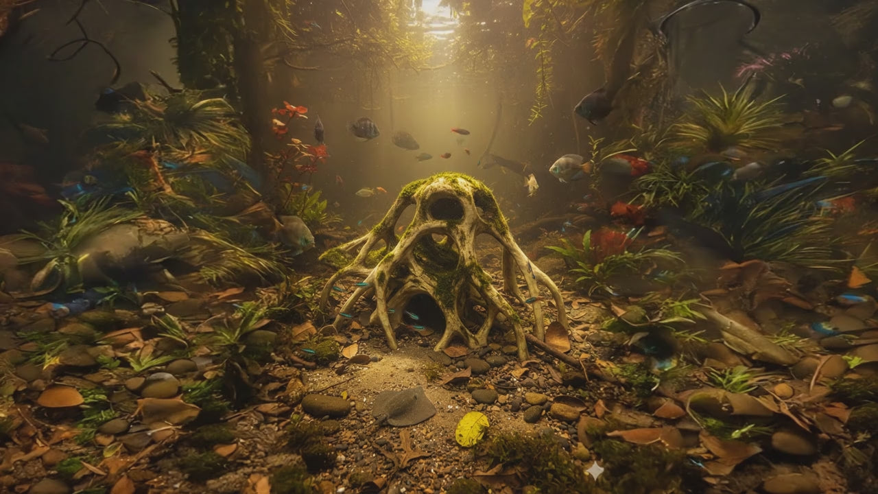 Aquarium Wood Decor | “Red Mangrove Roots” | 3D Printed Tank Decoration also for Terrarium Kit