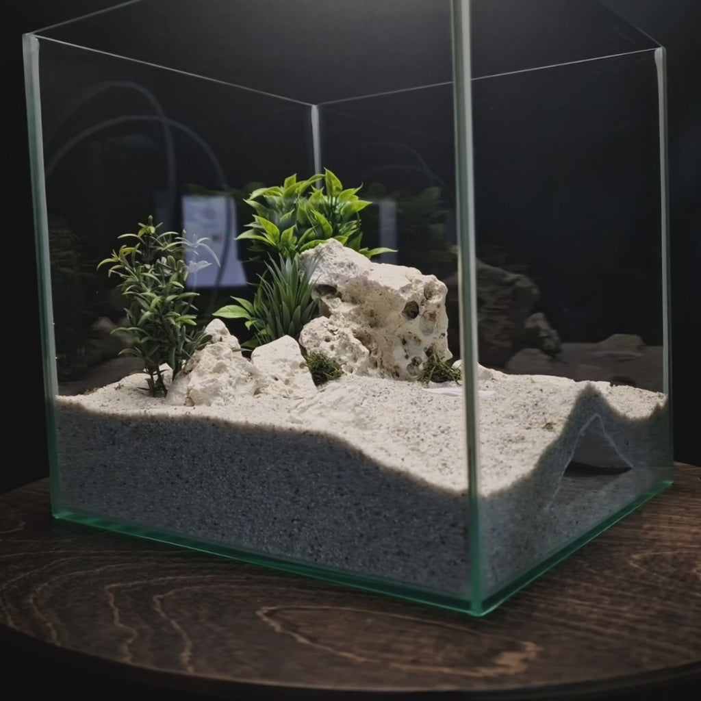 Terrarium Decor – Hideout Cave for Terrarium, Aquarium - Customizable Sizing - "One Way Inn" Model