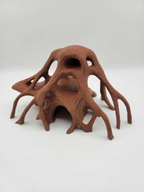 Aquarium Decor Red Mangrove Roots - 3D Printed Natural Look Wood Propagules for Freshwater & Saltwater Fish Tanks - Safe Aquascaping Driftwood Alternative & Terrarium Decoration, NOV-MANROO-BR-L, NOV-MANROO-BE-L