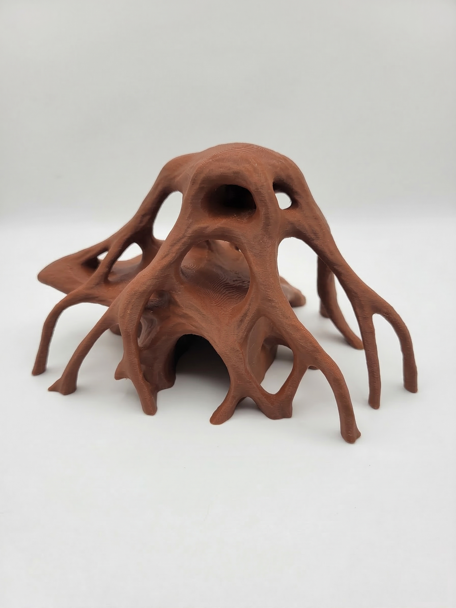 Aquarium Decor Red Mangrove Roots - 3D Printed Natural Look Wood Propagules for Freshwater & Saltwater Fish Tanks - Safe Aquascaping Driftwood Alternative & Terrarium Decoration, NOV-MANROO-BR-L, NOV-MANROO-BE-L