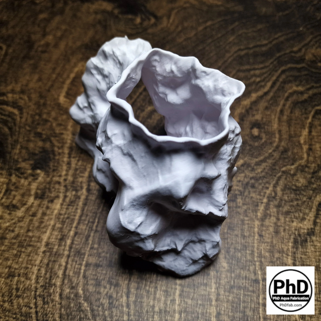 Aquarium Cave Underground Tunnel Hiding Spot - 3D Printed Rock Hide for Fish Shrimp Axolotl - Modular Fish Tank Decor