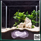 Aquarium Cave Decor - Underground Rock Feature for Fish Tanks - Natural Look Stone Hideout - 3D Printed Terrarium & Aquascape Ornament, AQU-NOONEH-BR-L, AQU-NOONEH-WH-L, AQU-NOONEH-BE-L