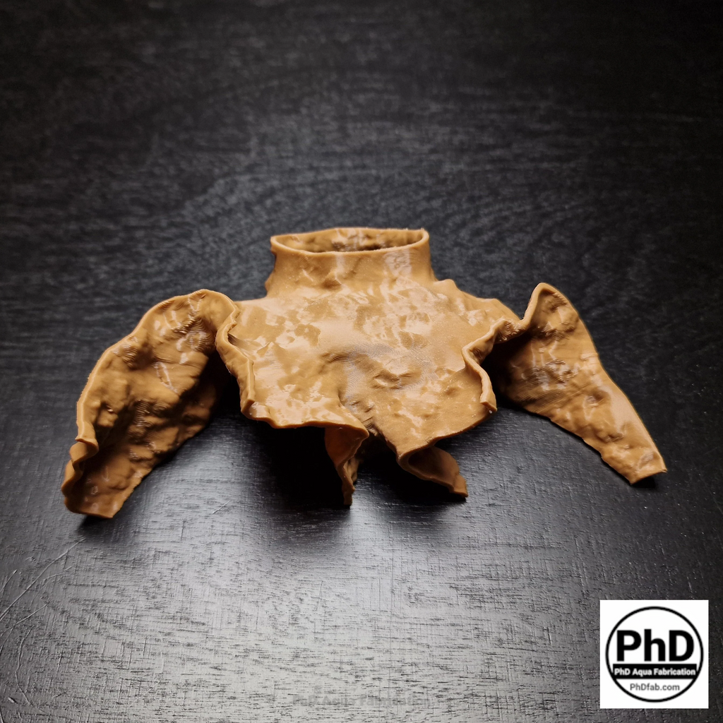 Aquarium Decor Cave - 3D Printed Rock Feature Hideout for Betta & Shrimp - Natural Stone Look Fish Tank Ornament - Terrarium Accessory