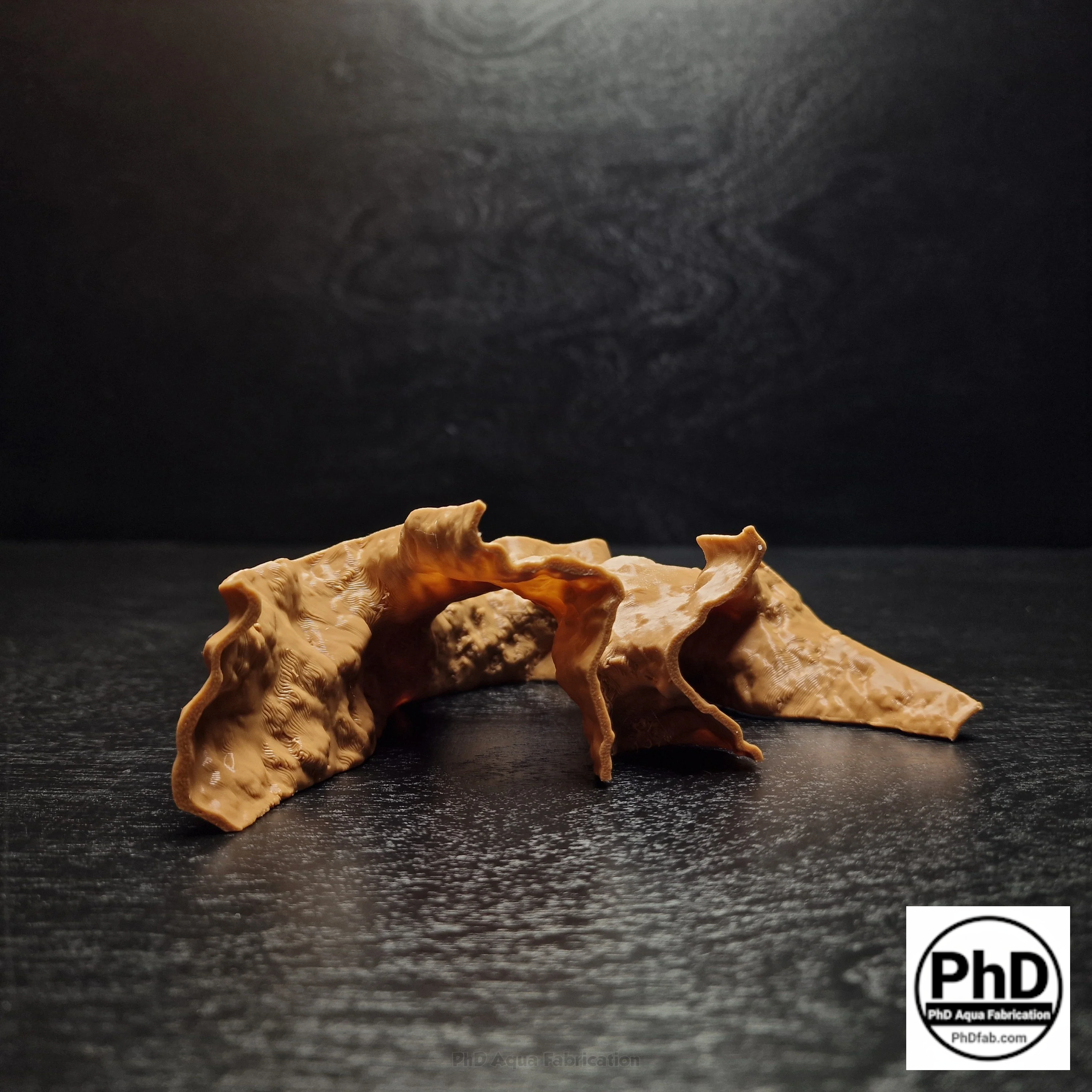 Aquarium Decor Cave - 3D Printed Rock Feature Hideout for Betta & Shrimp - Natural Stone Look Fish Tank Ornament - Terrarium Accessory