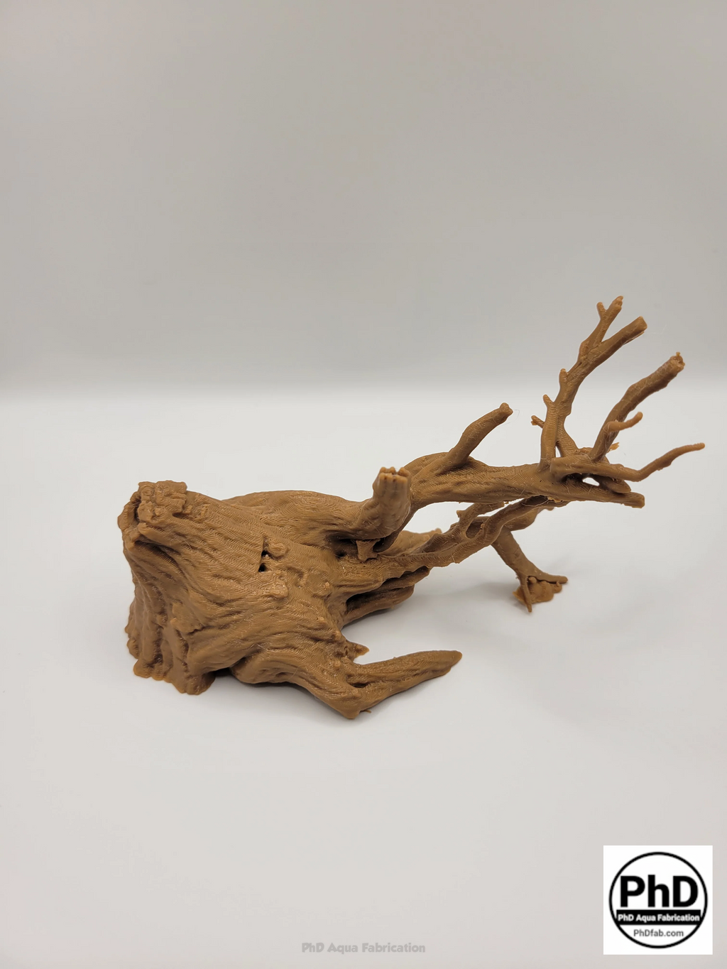 Aquarium Driftwood Freshwater Fish Tank Decor & Reptile Terrarium Accessories - Natural Spiderwood Style Wood Stump Cave for Jumping Spider, Betta Fish & Axolotl Hide