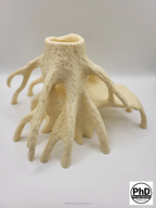 Aquarium Wood Decor Red Mangrove Caves - 3D Printed Natural Root Hideout for Fish & Shrimp - Mangrove Driftwood Style Terrarium Ornament