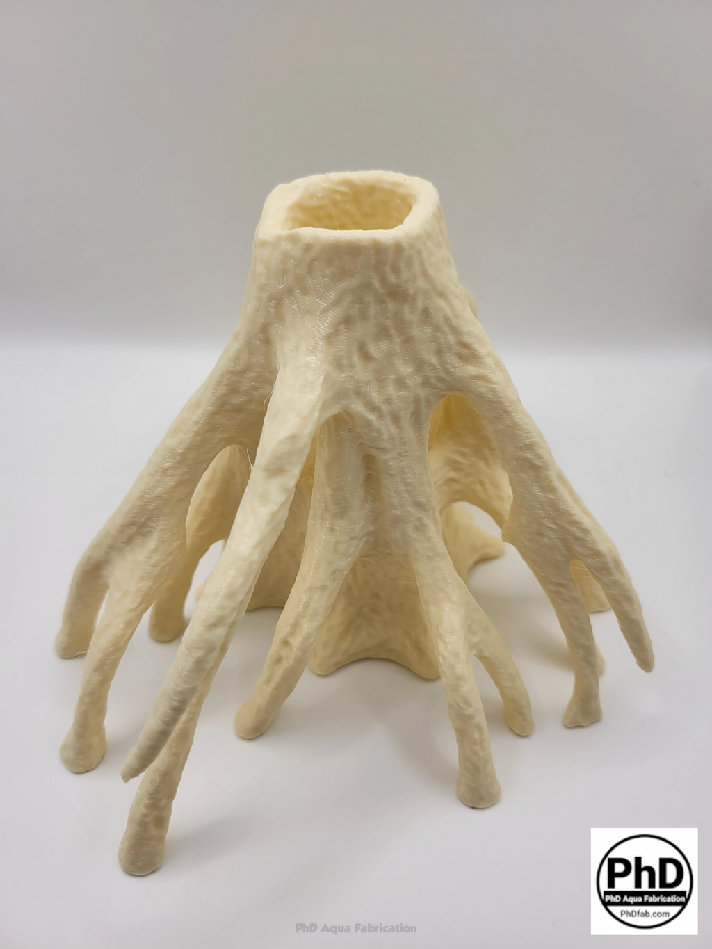 Aquarium Wood Decor Red Mangrove Caves - 3D Printed Natural Root Hideout for Fish & Shrimp - Mangrove Driftwood Style Terrarium Ornament