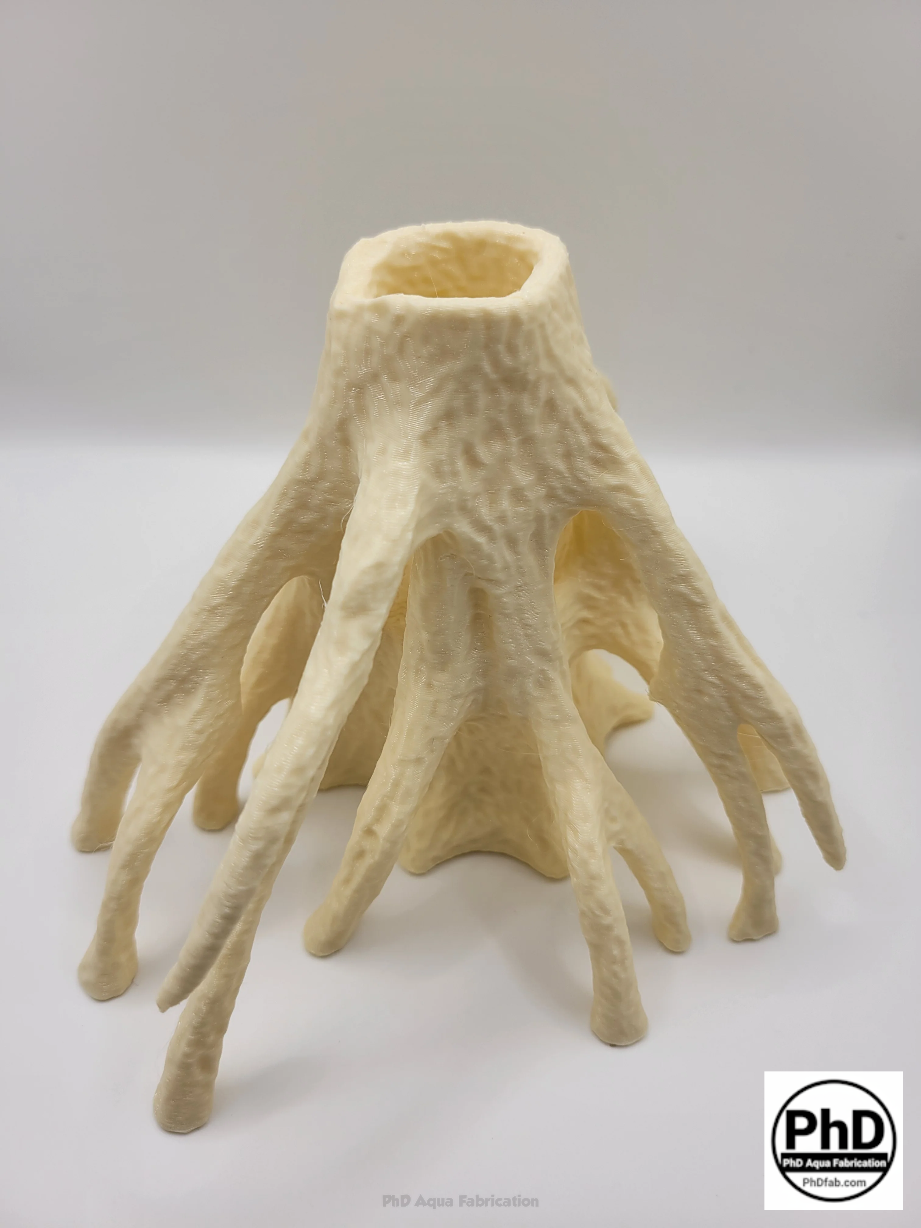Aquarium Wood Decor Red Mangrove Caves - 3D Printed Natural Root Hideout for Fish & Shrimp - Mangrove Driftwood Style Terrarium Ornament