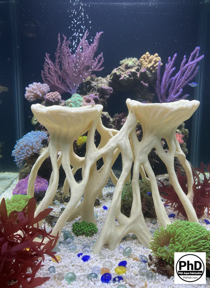 Aquarium Wood Decor Mangrove Root Planters - 3D Printed Mangrove Roots for Live Plants - Fish Tank & Terrarium Aquascaping Ornament