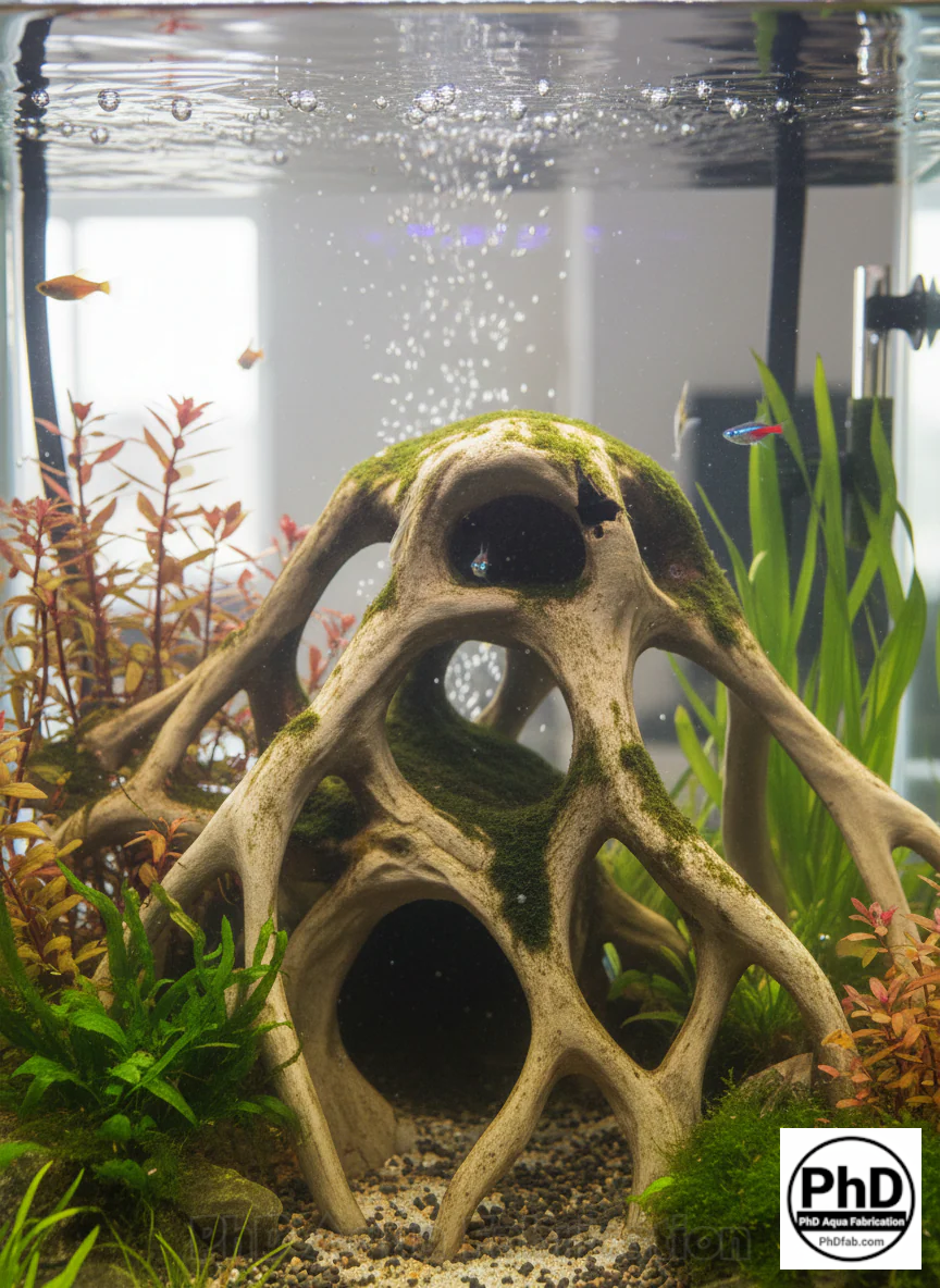 Aquarium Decor Red Mangrove Roots - 3D Printed Natural Look Wood Propagules for Freshwater & Saltwater Fish Tanks - Safe Aquascaping Driftwood Alternative & Terrarium Decoration