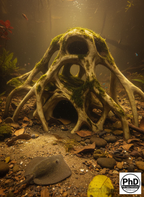 Aquarium Decor Red Mangrove Roots - 3D Printed Natural Look Wood Propagules for Freshwater & Saltwater Fish Tanks - Safe Aquascaping Driftwood Alternative & Terrarium Decoration