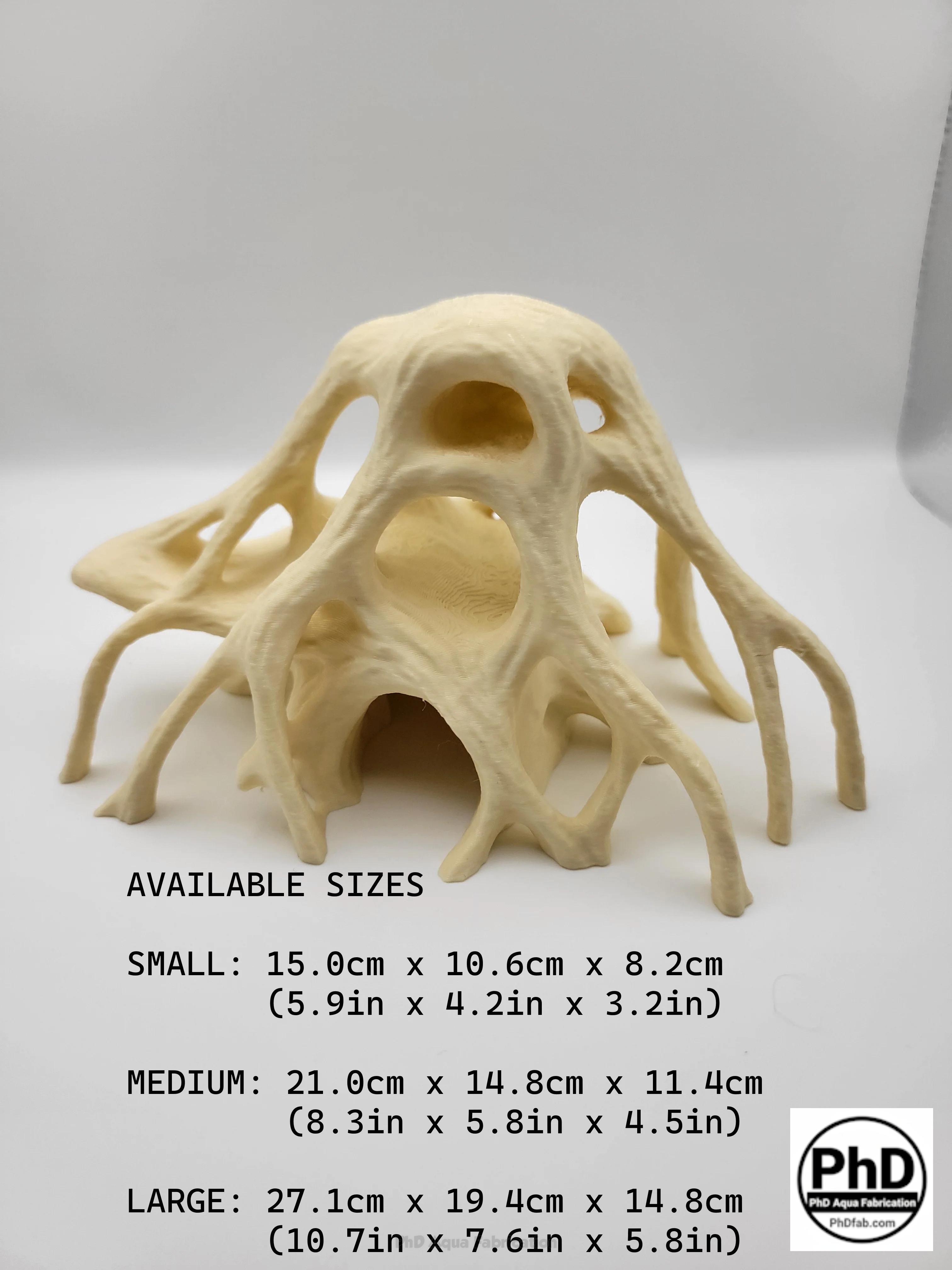 Aquarium Decor Red Mangrove Roots - 3D Printed Natural Look Wood Propagules for Freshwater & Saltwater Fish Tanks - Safe Aquascaping Driftwood Alternative & Terrarium Decoration