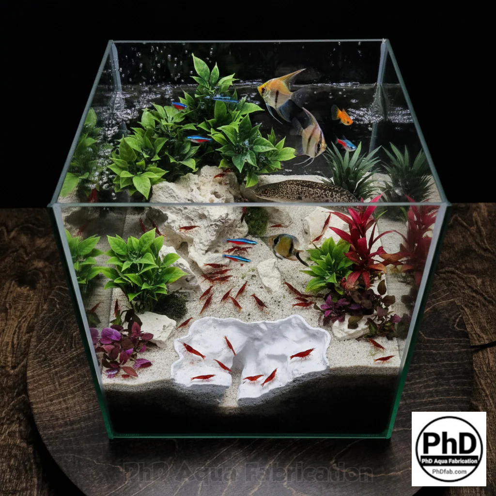 Aquarium Rift Decor - Fish Tank Hideout - Natural Rock Wall Ornament - "Driftaway Grotto", AQU-DGROTT-BR-L, AQU-DGROTT-WH-L, AQU-DGROTT-BE-L