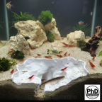 Aquarium Rift Decor - Fish Tank Hideout - Natural Rock Wall Ornament - "Driftaway Grotto", AQU-DGROTT-BR-L, AQU-DGROTT-WH-L, AQU-DGROTT-BE-L