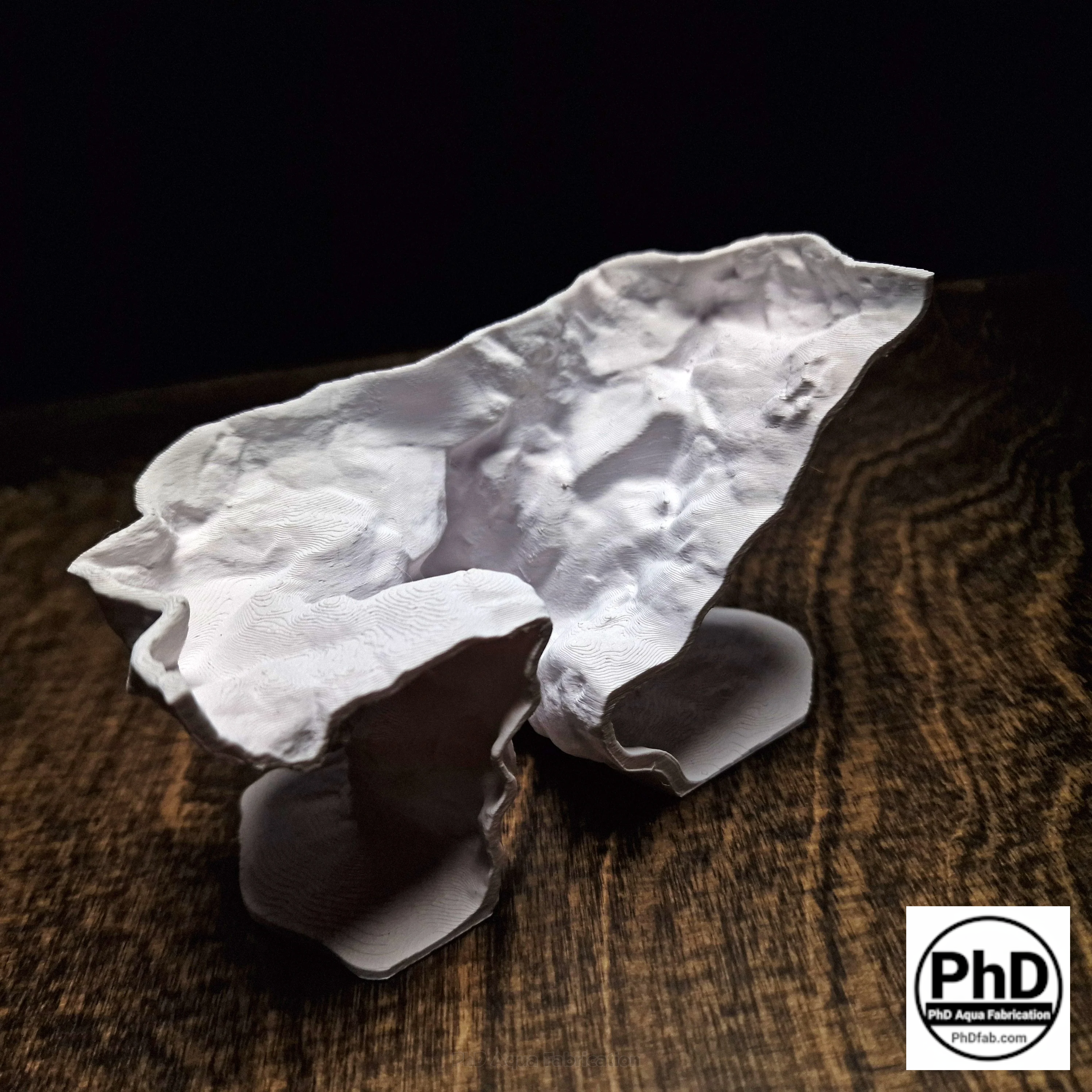 Aquarium Rift Decor - Fish Tank Hideout - Natural Rock Wall Ornament - "Driftaway Grotto"