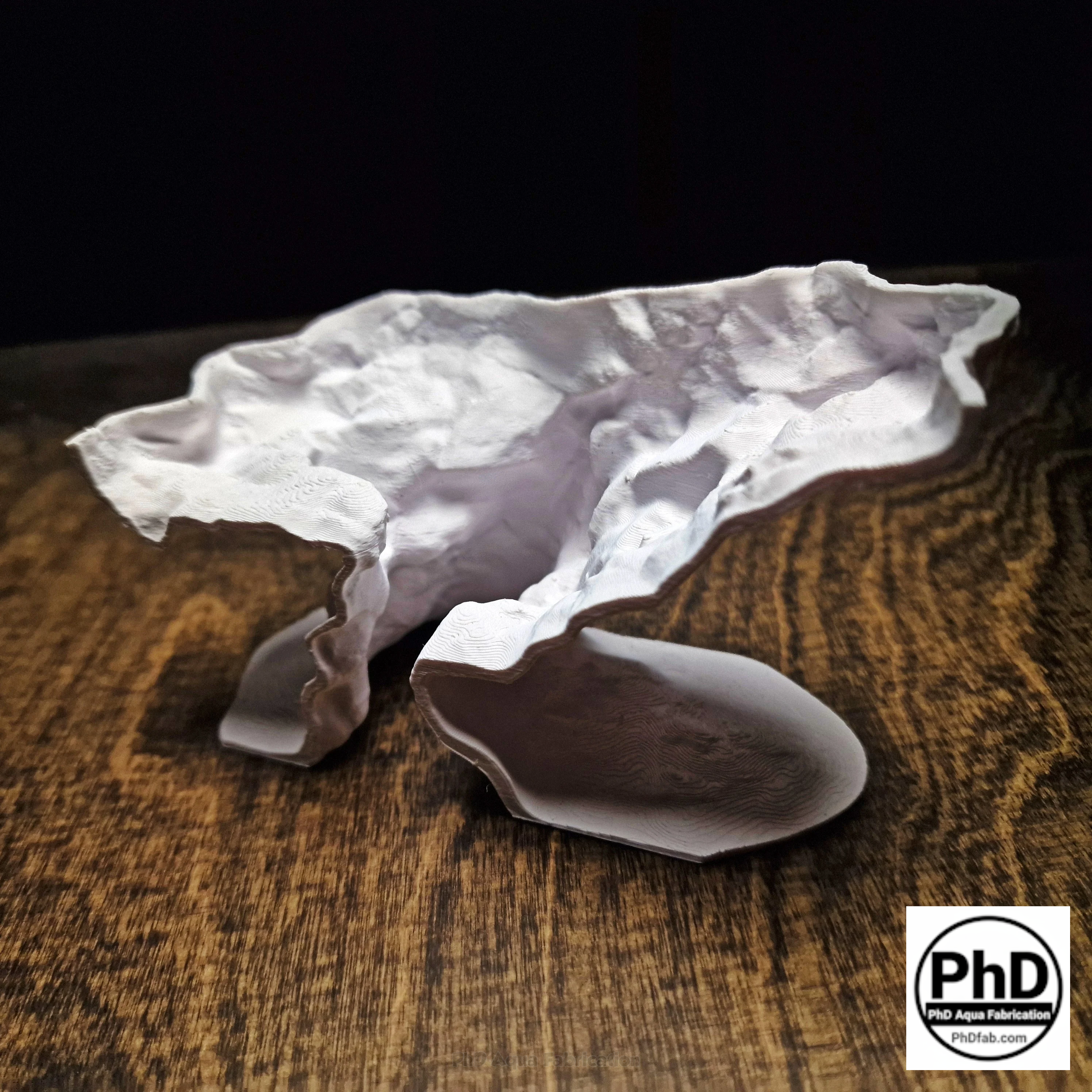 Aquarium Rift Decor - Fish Tank Hideout - Natural Rock Wall Ornament - "Driftaway Grotto"