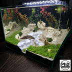 Aquarium Rift Decor - 3D Printed Rock Divider - Aquascaping Ornament & Reptile Terrarium Decoration - "Nowhere Hollow", AQU-NOWHOL-BR-L, AQU-NOWHOL-WH-L, AQU-NOWHOL-BE-L