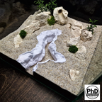 Aquarium Rift Decor - 3D Printed Rock Divider - Aquascaping Ornament & Reptile Terrarium Decoration - "Nowhere Hollow"