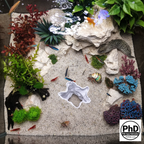 Aquarium Cave Decor - Underground Tunnel & Root Cavern - Natural Look Aquascaping & Terrarium Ornament - "Sunflower Root Cavern", AQU-SUNFLO-BR-L, AQU-SUNFLO-WH-L, AQU-SUNFLO-BE-L