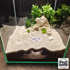 Aquarium Cave Decor - Underground Tunnel & Root Cavern - Natural Look Aquascaping & Terrarium Ornament - "Sunflower Root Cavern", AQU-SUNFLO-BR-L, AQU-SUNFLO-WH-L, AQU-SUNFLO-BE-L