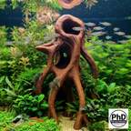 Aquarium Wood Decor - Tall 3D Printed Natural Look Wood Propagules for Vertical Aquascaping - "High Mangrove Roots"
