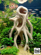 Aquarium Wood Decor - Tall 3D Printed Natural Look Wood Propagules for Vertical Aquascaping - "High Mangrove Roots"