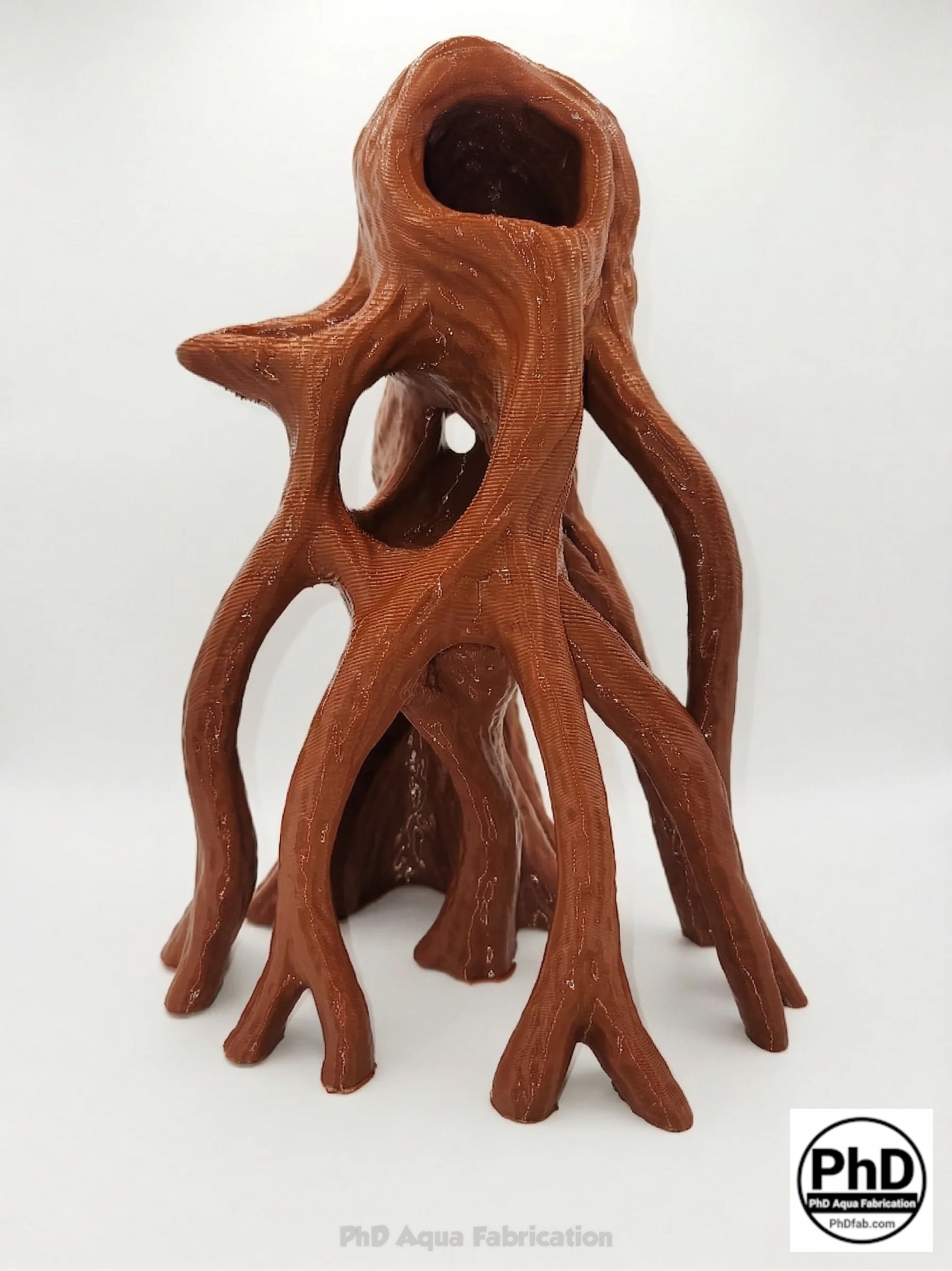 Aquarium Wood Decor - Tall 3D Printed Natural Look Wood Propagules for Vertical Aquascaping - "High Mangrove Roots"