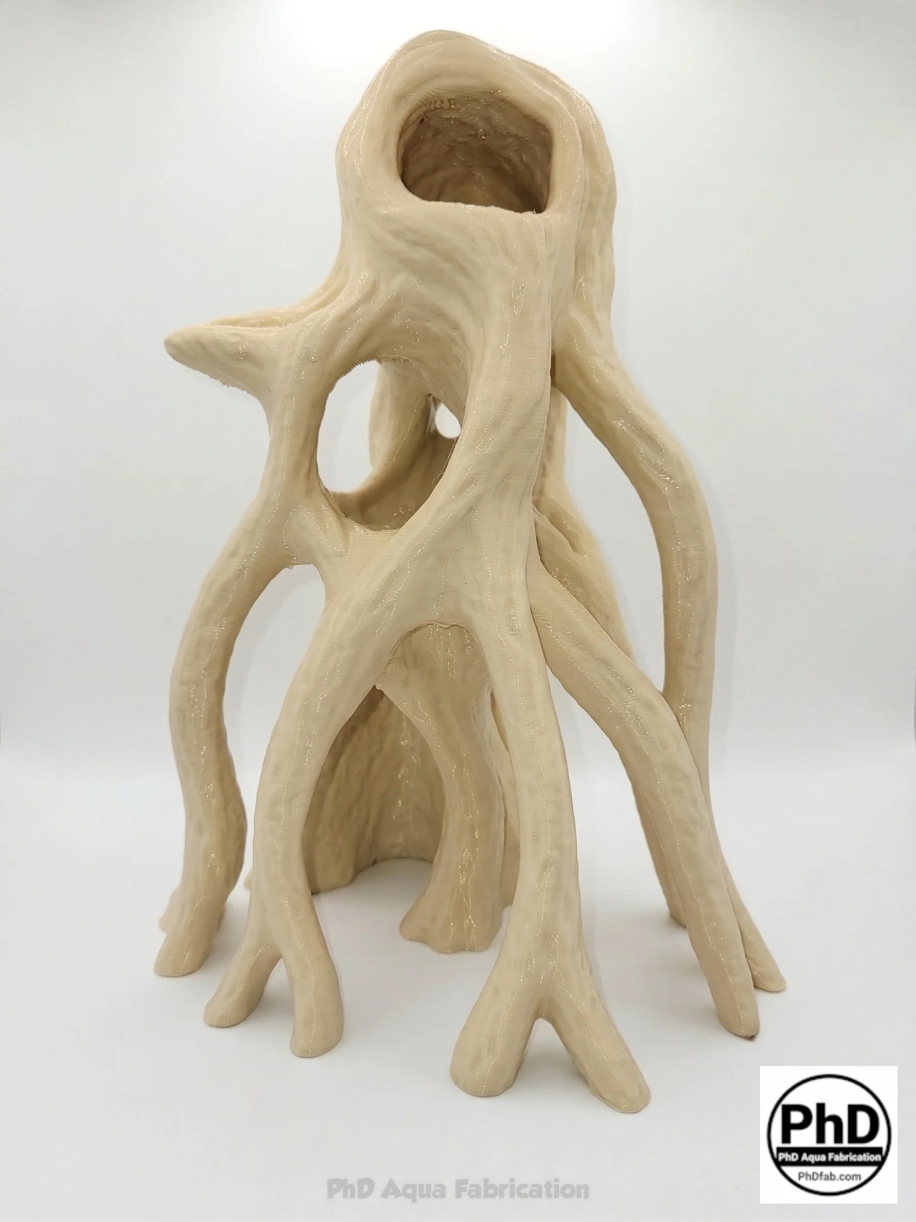 Aquarium Wood Decor - Tall 3D Printed Natural Look Wood Propagules for Vertical Aquascaping - "High Mangrove Roots"