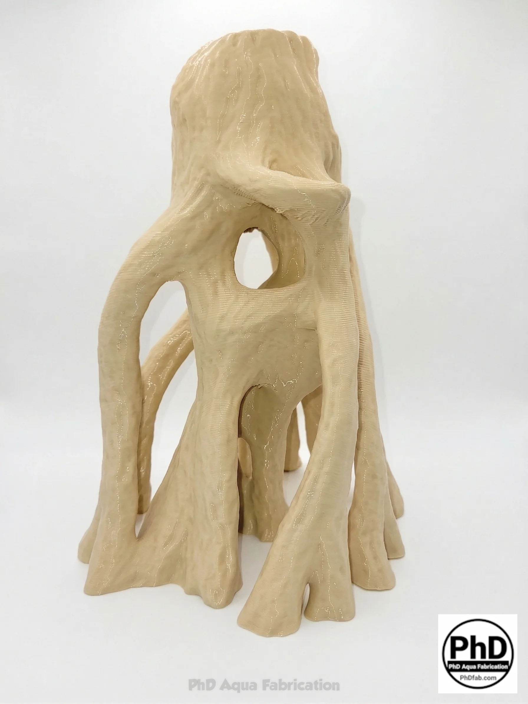 Aquarium Wood Decor - Tall 3D Printed Natural Look Wood Propagules for Vertical Aquascaping - "High Mangrove Roots"