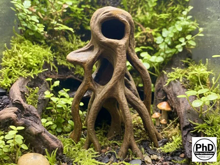 Aquarium Wood Decor - Tall 3D Printed Natural Look Wood Propagules for Vertical Aquascaping - "High Mangrove Roots", NOV-HIGMAN-BR-L, NOV-HIGMAN-BE-L