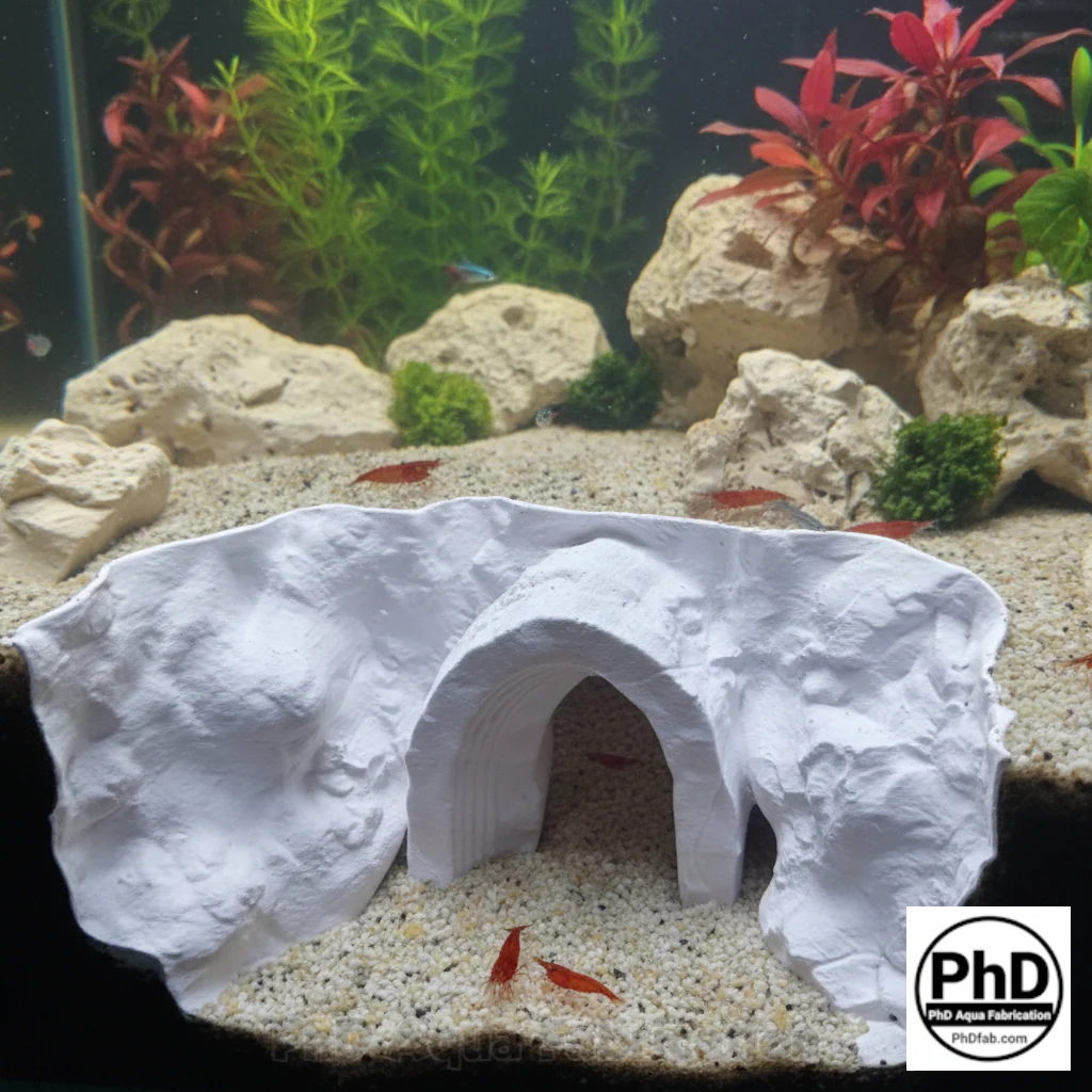 Aquarium Decor Cave - Underground Sanctuary for Fish - Reptile & Amphibian Terrarium Accessory - "Do Not Enter Den"