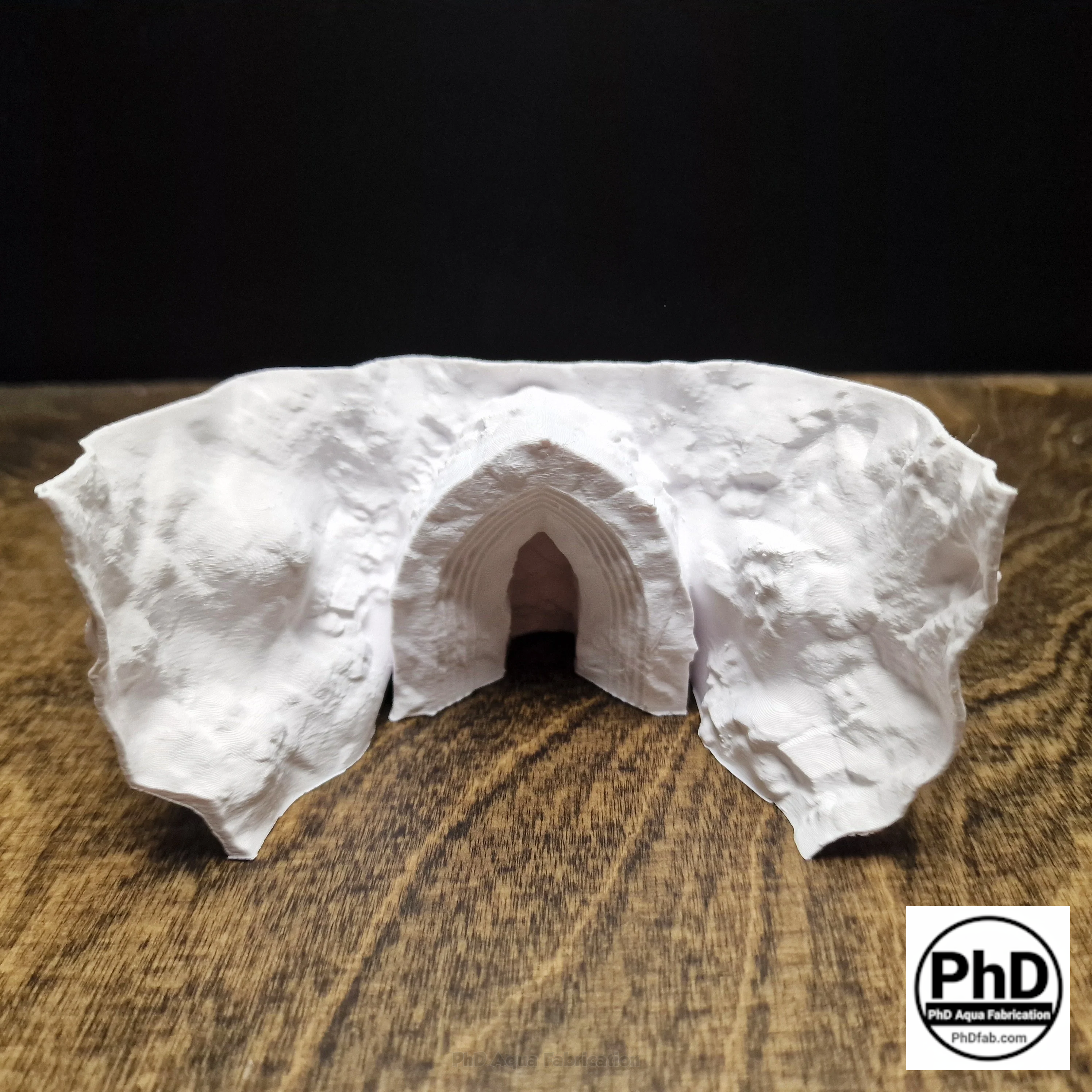 Aquarium Decor Cave - Underground Sanctuary for Fish - Reptile & Amphibian Terrarium Accessory - "Do Not Enter Den"