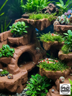 Customizable Terrarium Background Wall – 3D Rock Decoration for Aquascaping (Custom Dimensions)