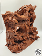 Terrarium Background Wall – Dimensions to Fit Your Tank - 3D Wood Decoration for Aquascaping, NOV-STRROO-BR-L, NOV-STRROO-BE-L